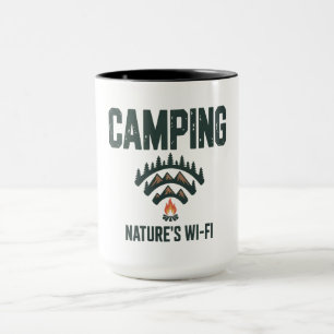 Camping Natures Wifi Mug