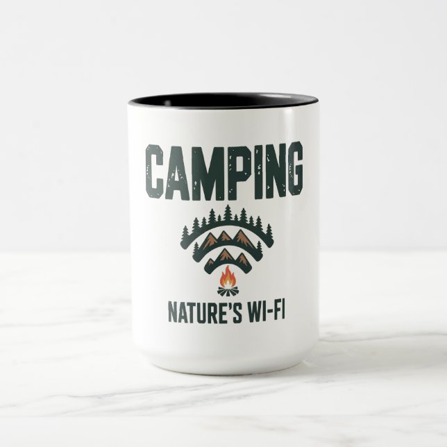 Camping Natures Wifi Mug (Center)