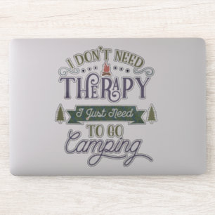 Camping Not Therapy Word Art