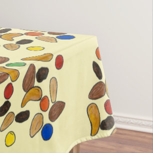Camping Nuts Candy Trail Mix Outdoor Hiking Camp Tablecloth