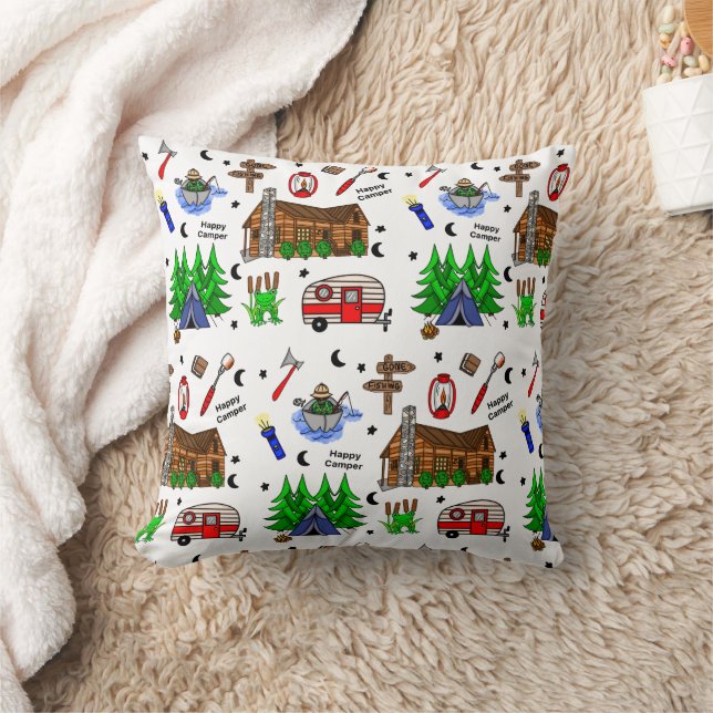 Camping or Midwest Themed   Cushion (Blanket)