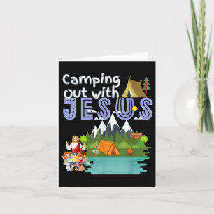 Camping Out With Jesus Summer Camp Vbs Christian K Card