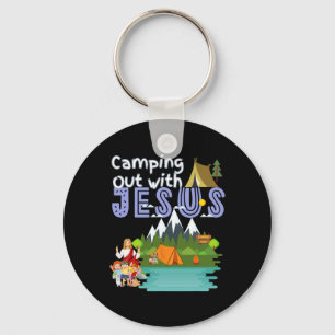Camping Out With Jesus Summer Camp Vbs Christian K Key Ring