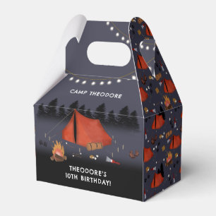 Camping Outdoor Adventure Campfire Birthday Party Favour Box