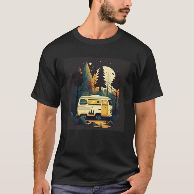 Camping Outdoor Adventure Forest T-Shirt (Front)