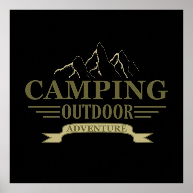 camping outdoor adventure poster (Front)