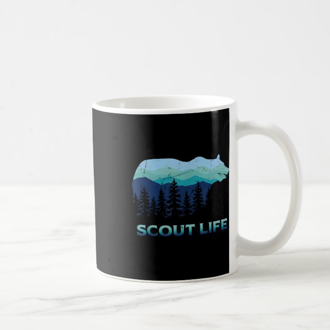 Camping Outdoor Scouting Hiking Scout Life  Coffee Mug (Right)