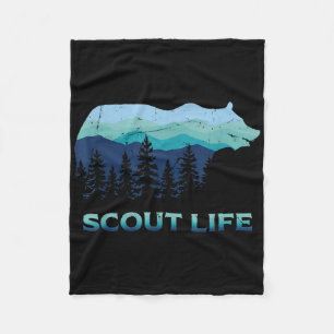 Camping Outdoor Scouting Hiking Scout Life Fleece Blanket