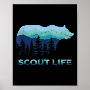 Camping Outdoor Scouting Hiking Scout Life Poster