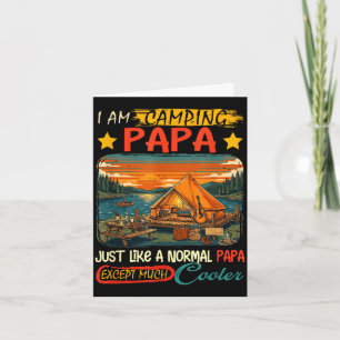 Camping papa definition much cooler father's day card