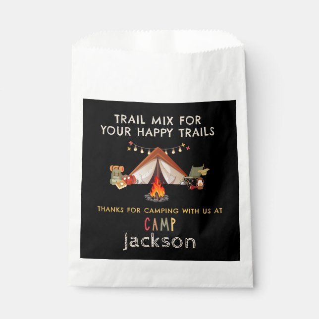 Camping Paper Favor Bag (Front)