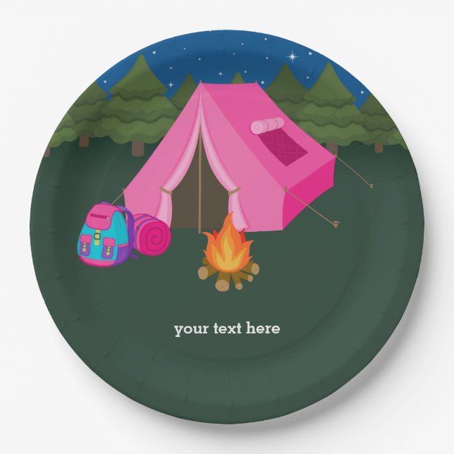 Camping Paper Plate (Front)