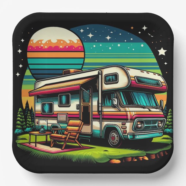 Camping paper plates! plate (Front)