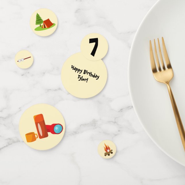 Camping Party Confetti Table Decor (Group)