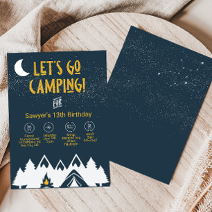Camping Party Invitation