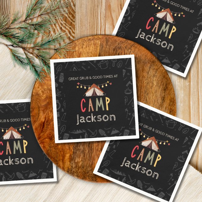 Camping Party Paper Napkins (Creator Uploaded)
