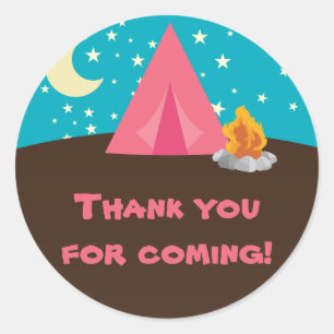 Camping Party Stickers