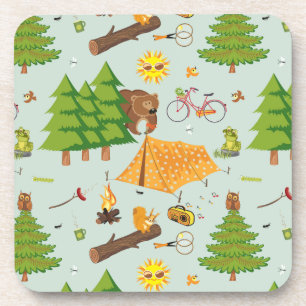 Camping Pattern Coaster