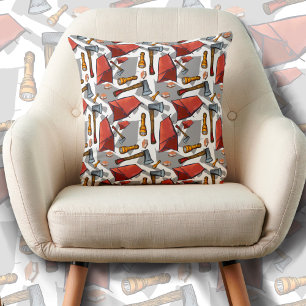 Camping Pattern  Cushion