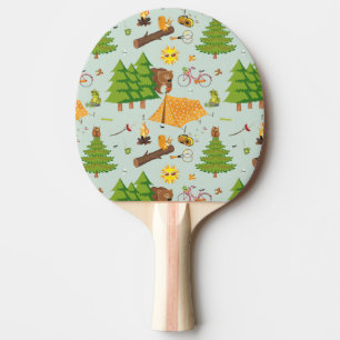 Camping Pattern Ping Pong Paddle