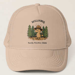 Camping Peanut Trucker Hat