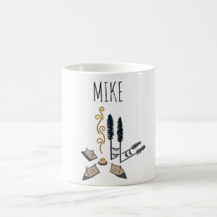 Camping Personalised Classic Mug
