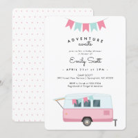 Camping Pink Adventure Awaits Baby Shower