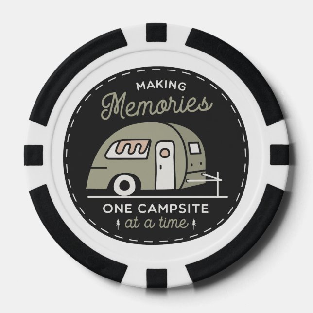 Camping Poker Chips – Making Memories One Campsite (Front)