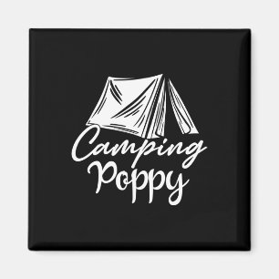 Camping Poppy Camper Family Matching Camp Trip Magnet