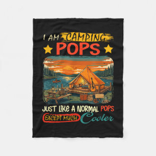 Camping pops definition much cooler father's day fleece blanket