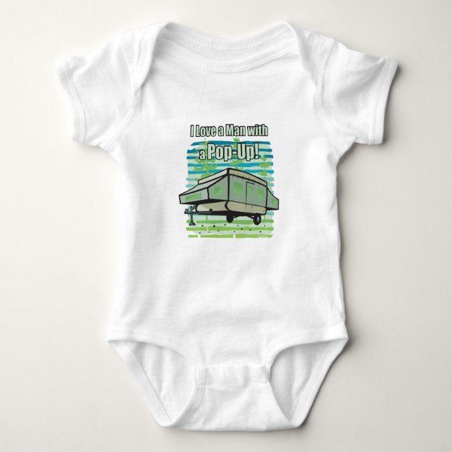 Camping PopUp Baby Bodysuit (Front)