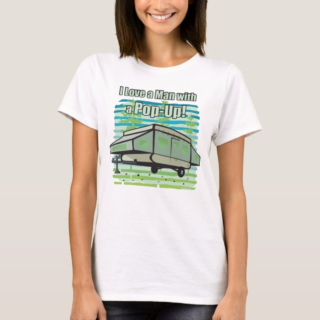 Camping PopUp Camping Puns T-Shirt (Front)