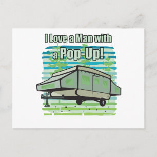 Camping PopUp Postcard
