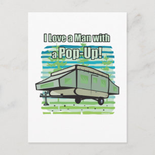 Camping PopUp Postcard