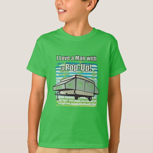 Camping PopUp T-Shirt (Front)