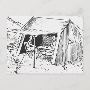 Camping Postcard