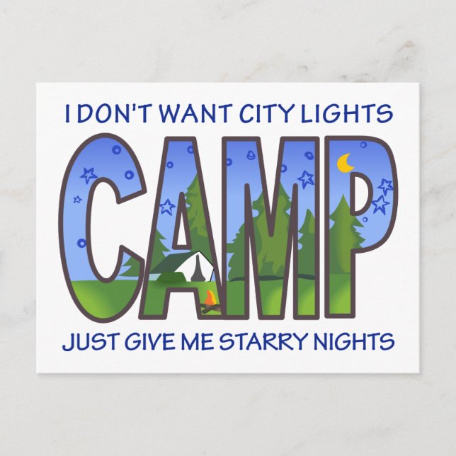 Camping Postcard (Front)
