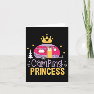 Camping Princess Camper Outdoor Adventurer Explore Card