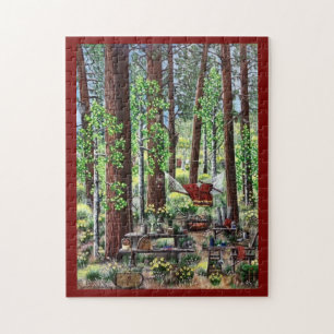 Camping Puzzle Red