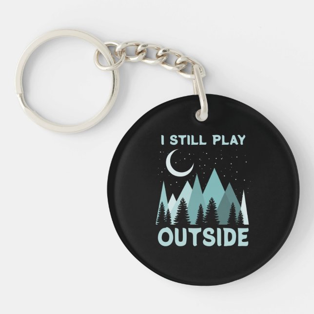 Camping Quote Vacation Key Ring (Front)