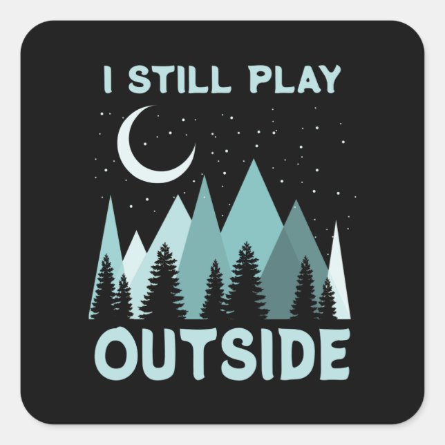 Camping Quote Vacation Square Sticker (Front)