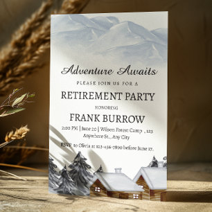 Camping Retirement Party Invitation
