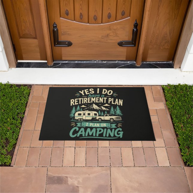 Camping Retirement Plan Doormat (Outdoor)