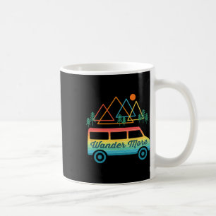 Camping Retro Camper Van Vintage Sunset Mountains Coffee Mug