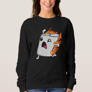 Camping Roasting Marshmallow Smores Camping Campfi Sweatshirt