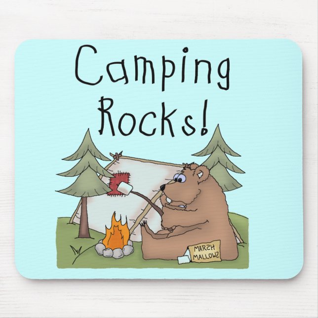 Camping Rocks Mouse Pad (Front)