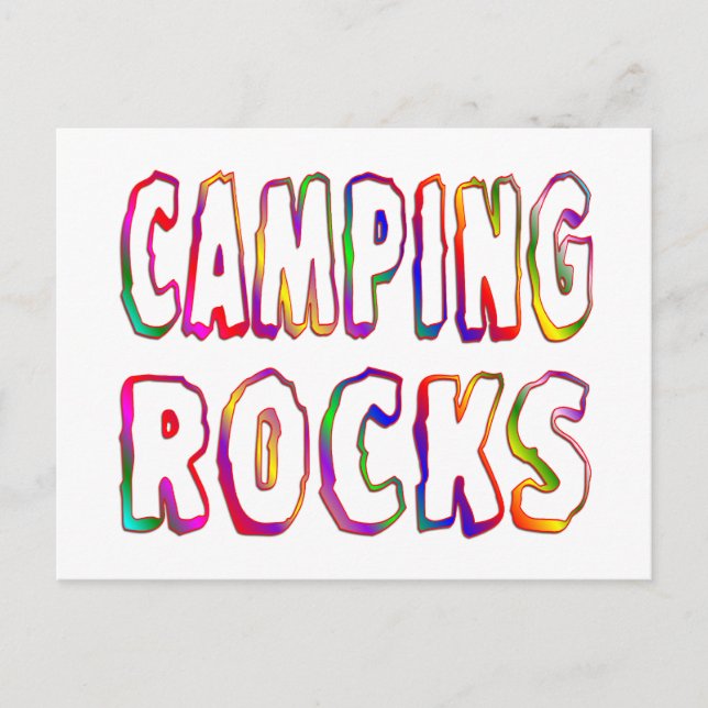 Camping Rocks Postcard (Front)