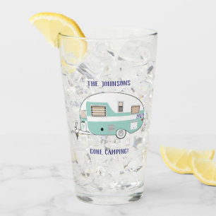 Camping RV Trailer Camper Beer Pint Drinking Glass