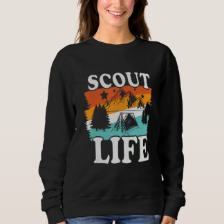 Camping Scout Life Firewood Campfire Camper Rv Car Sweatshirt