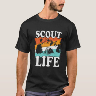 Camping Scout Life Firewood Campfire Camper Rv Car T-Shirt